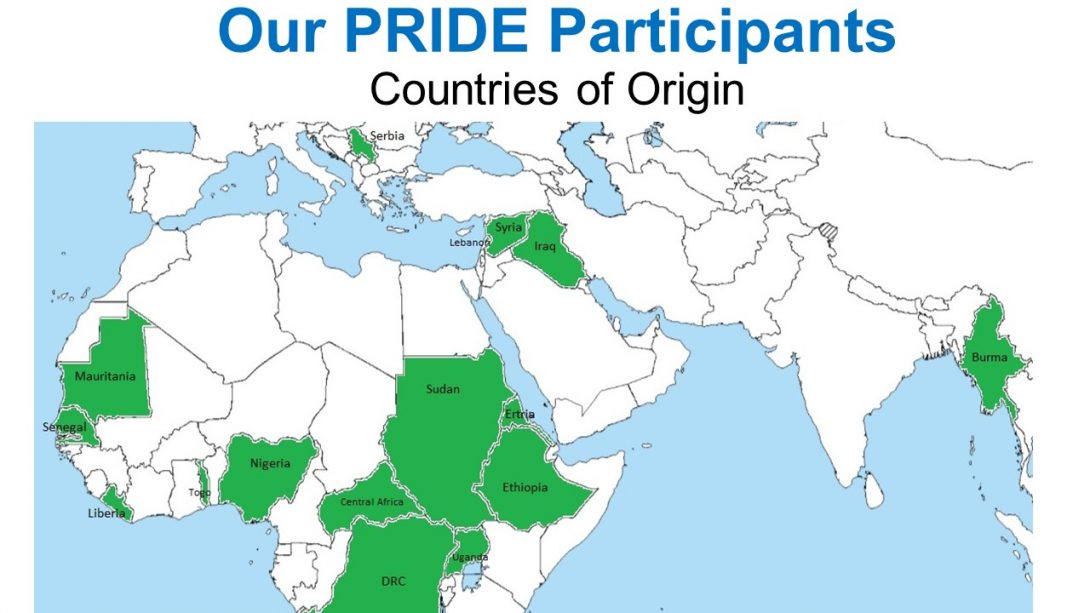map of PRIDE partners