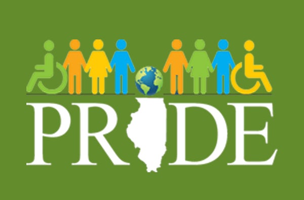 Green PRIDE logo